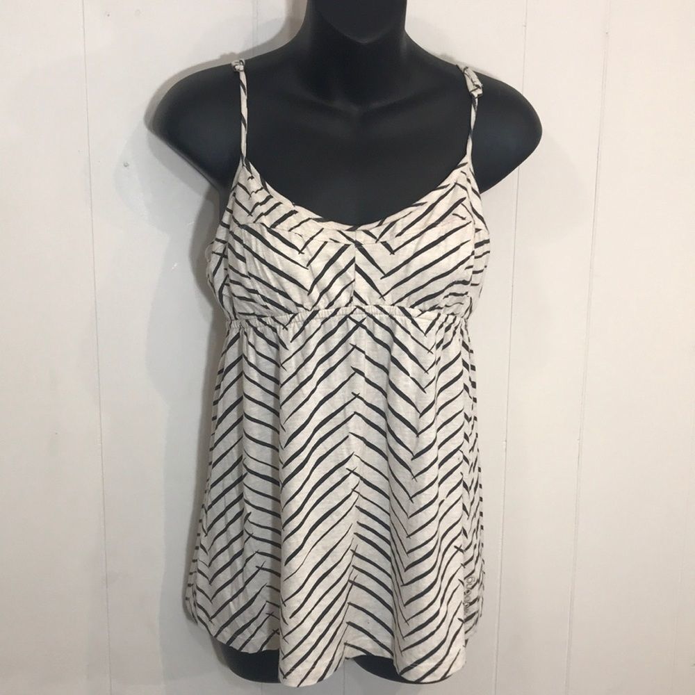 Billabong Chevron Flowy Tank Top Large